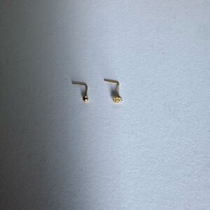Gold Nose Studs 10k gold real